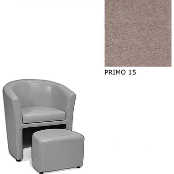 Křeslo Klubové křeslo AVA HOLGER I, s taburetkou, PRIMO 15