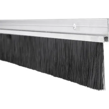 Hliníková těsnicí lišta s nylonovým kartáčem, délka vlasu 46 mm, strana, 1m