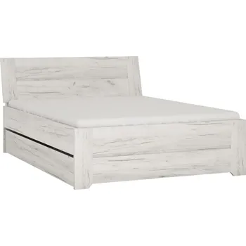 Postel RUBIO 91 (ANGEL 91) POSTEL 140 -BEZ ROŠTU, BEZ MATRACE- dub bělený (W) (K150)