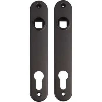 příslušenství k bráně LOCINOX Hliníkový štítek pro rukojeť a vložku, černý 3020-HYB-ALU-9005