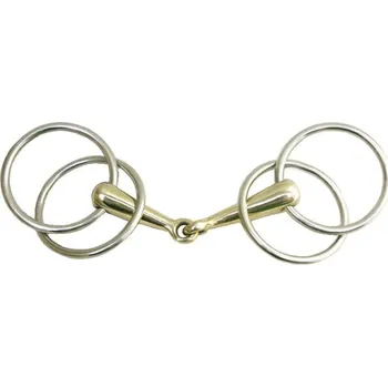 Udidlo pro koně Vozatajské udidlo argentan-German R, 13,5 cm