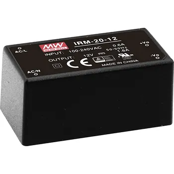Měnič napětí MEAN WELL IRM-20-5 AC/DC zdroj do DPS 5 V/DC 4 A 20 W