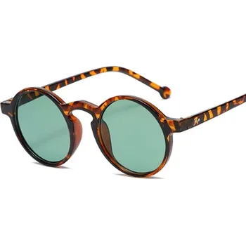 Dámské retro sluneční brýle zrcadlové - Leopard