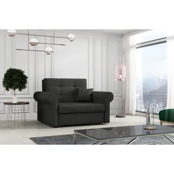 Pohovka Falco Rozkládací křeslo Vivian Silver I černá/Mono 248