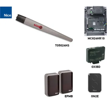 Pohon brány Sada pohonu NICE Toona 5024HS pro jednokřídlou bránu - jedno křídlo 5m/400kg, s fotobuňkami