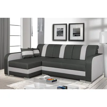 Sedací souprava Falco Rohová sedací souprava Costa, rozkládací s úložným prostorem, levá, šedá/Twist 20/18