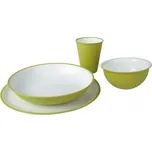 Set nádobí OMADA SANALIVING SET 4 PCS UNI Zelená, Bílá