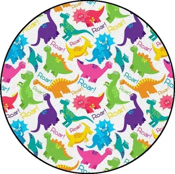 Koberec Kulatý 3D dětský koberec s dinosaury - 14,60 cm x 60 cm