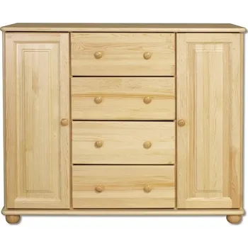 Komoda Komoda DK-117, 2D4S, masiv Barva: moření ořech