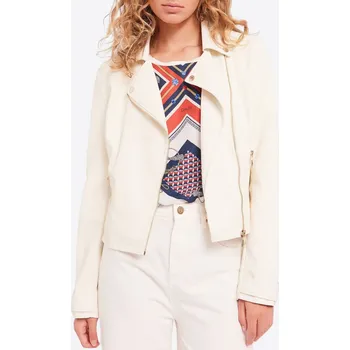 Pánská větrovka GAUDI White kožená bunda XL Bílá