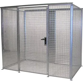Klec pro skladování tlakových láhví bez podlahy a střechy, 240 × 150 × 207 cm