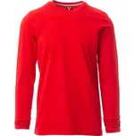 Payper Pineta – pánské tričko s dlouhým rukávem, prodloužený vyštíhlený střih, delší rukávy, dekorativní prošití Barva: červená, Velikost: M