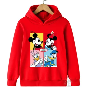 Chlapecký svetr MIKINA Disney "Mickey + Donald", různé barvy Barva: Červená, Velikost: 120