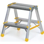 B2B Partner Oboustranné hliníkové schůdky ALVE EUROSTYL, 2x2 stupně, výška 0,4 m