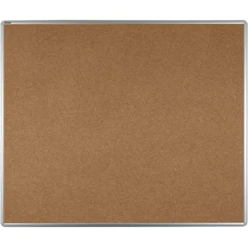 Kancelářský nábytek ekoTAB Textilní nástěnka ekoTAB v hliníkovém rámu, 1200 x 900 mm, hnědá