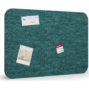 Kancelářský nábytek B2B Partner Akustická nástěnka 120x80 cm, kulaté rohy, tmavě zelená