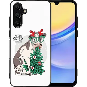 Vánoční dekorace VSECHNONAMOBIL 80680 MY ART Kryt s vánočním designem Samsung Galaxy A15 MERRY CHRISTMAS (074)