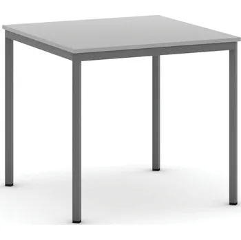 Jídelní stůl B2B Partner Jídelní stůl, 80x80 cm, tmavě šedá podnož, šedá