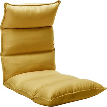 Křeslo vidaXL Skládací lenoška na podlahu textil [325242] Barva: Žlutá