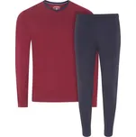 Pánské pyžamo 500014 460 tm. modré-bordó - Jockey 2XL