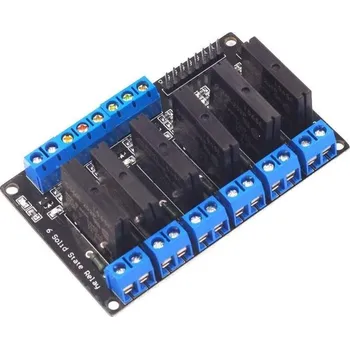 Síťový kabel Modul relé SSR 6x, napájení 5V, spouštění vysokou úrovní