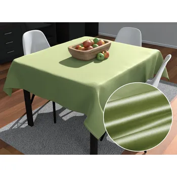 ubrus Saténový čtvercový ubrus polyesterový Satén LUX-051 Olivově zelený 60x60 cm