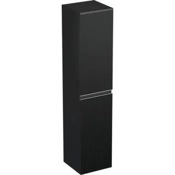 Koupelnový nábytek Koupelnová skříňka vysoká Intedoor TRENTA černá matná 35 x 161,8 x 35 cm TRE SV 35 L K S A9276
