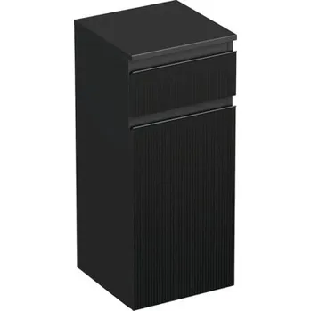 Koupelnový nábytek Koupelnová skříňka nízká Intedoor TRENTA černá matná 35 x 83,4 x 35 cm TRE SN 35 1Z K B A9276