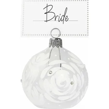 Jmenovka na stůl Jmenovka čirá květ růže