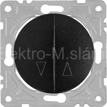 vypínač SEU1030B žáluzie černá SOUL DPM