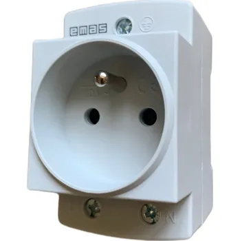Elektrická zásuvka Zásuvka soklová EKO 110V/16A na DIN lištu - doprodej