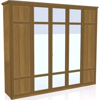 Šatní skříň Jitona Piano šatní skříň, 5 dveří, 3 zrcadla