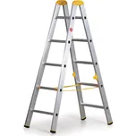 ALVE Hliníkové štafle ALVE FORTE, 2x5 příček, výška 1,49 m