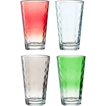 Sklenice Leonardo sklenice Optic color 540 ml 4 ks
