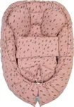 BELISIMA Hnízdo pro miminko Soft s dečkou Rose 85x55 cm