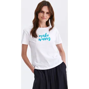 Top Secret dámské triko s nápisem bílé Velikost: 38