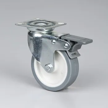 B2B Partner Otočné kolo s brzdou, 80 mm, termoplastická pryž