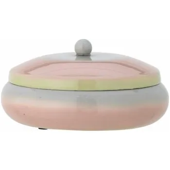 Dóza na potraviny Úložná dóza s víkem Peach Rose plechová