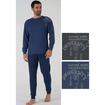 Pánské pyžamo Chlapecké pyžamo Karelpiu KF5129 ocelovka 11/12