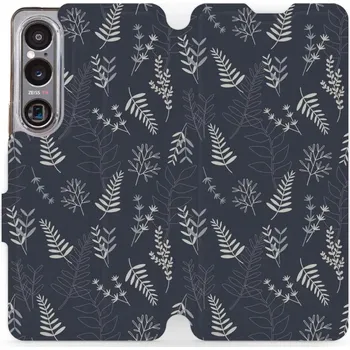 Pouzdro na mobilní telefon Flipové pouzdro Mobiwear - Sony Xperia 1 VI - VP15S Kapradiny (Knížkové flip pouzdro, obal, kryt na mobil Sony Xperia 1 VI - VP15S Kapradiny, materiál Umělá kůže + TPU - ochrana 360°, stojánek, silikonová vanička, magnetické zavírání)