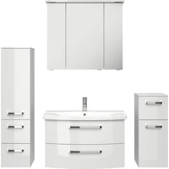 Koupelnový nábytek Koupelnová sestava Pelipal xpressline 4010 144 cm bílá vysoce lesklá 4010.0806111094