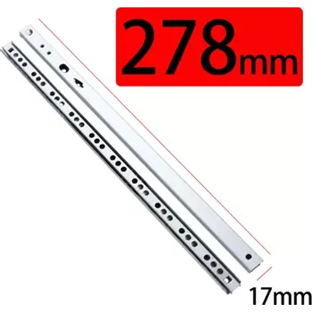 Nábytkové kování Šuplíkový pojezd 278mm výsuv do drážky 17mm (S1727)