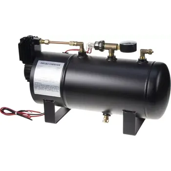 Houkačka Vzduchový kompresor 12V, 8 Bar, 3 litry nádoba