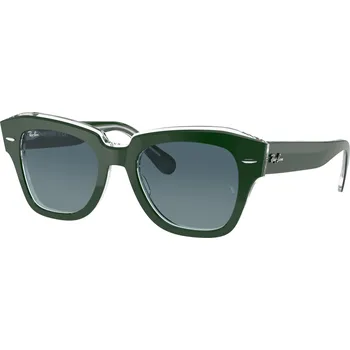 Ray-Ban® 2186 zelená lesk čirá, čočka šedá gradál 12953M