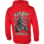 mikina s kapucí pánské - COFFIN - BLACK HEART - 17127