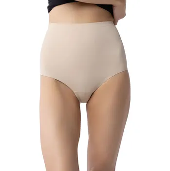 Dámská móda Dámské kalhotky Amber maxi high beige - Julimex XL