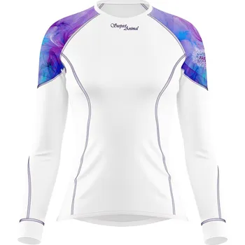 Dámské funkční triko dlouhý rukáv PURPLE bílá Bamboo Light New