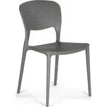 B2B Partner Plastová jídelní židle EASY II, šedá