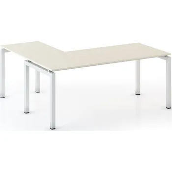 Psací stůl B2B Partner Rohový kancelářský stůl PRIMO SQUARE, 180x180 cm, bříza