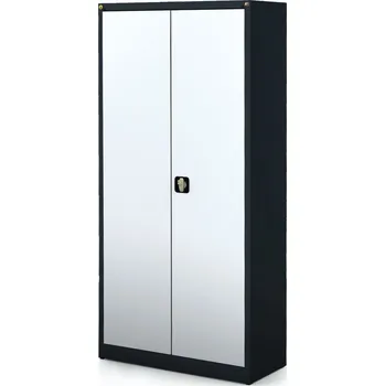 Alfa 3 Antistatická policová ESD skříň 2-dveřová, 4 police, 1950 x 920 x 500 mm